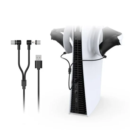 Dobe Magnetic Charging Cable For Ps Vr2 - Black